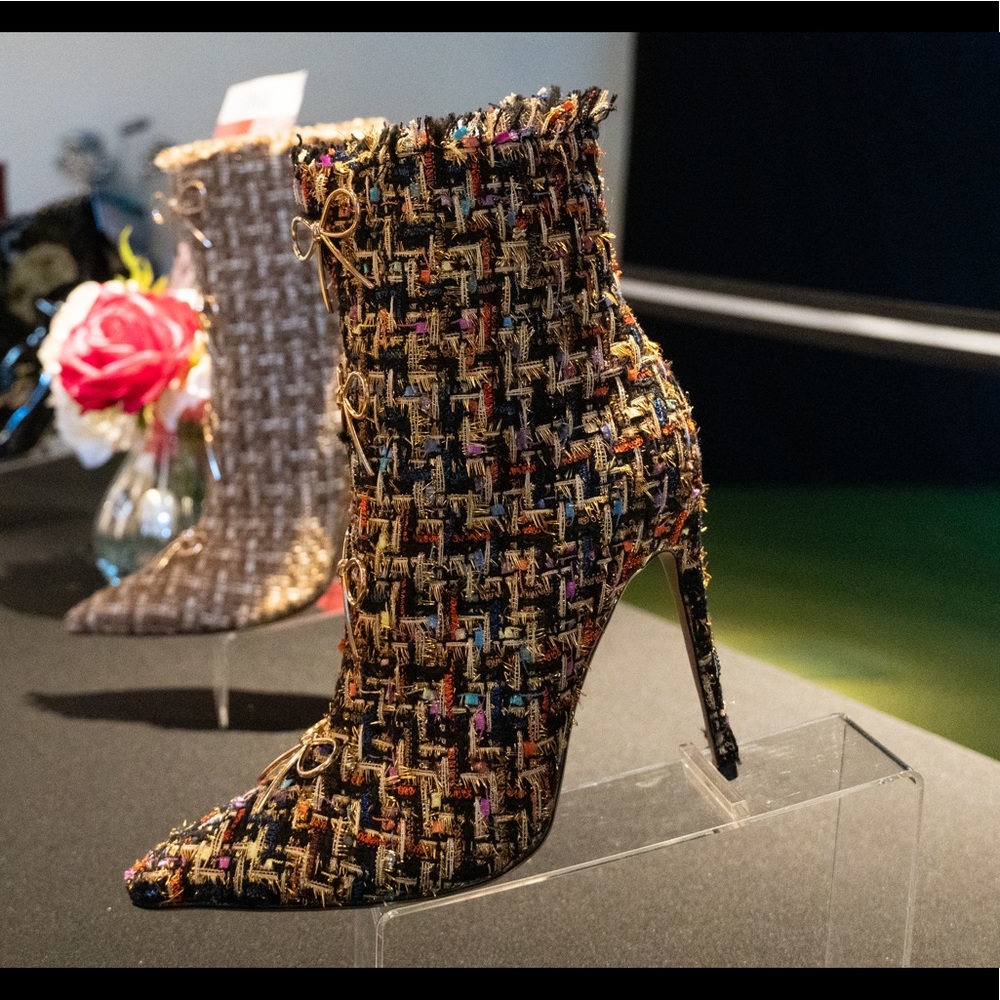 Tweed winter ankle boots by Jojo shoes